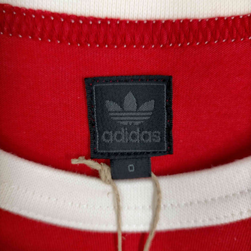 アディダス adidas 00S ロゴプリントクルーネックリンガーTシャツ メンズ JPN:0