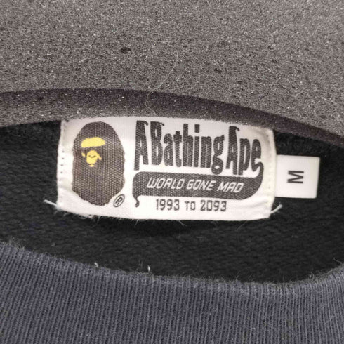 アベイシングエイプ A BATHING APE APES TOGETHER STRONG 前Vラグランスウェット メンズ JPN:M