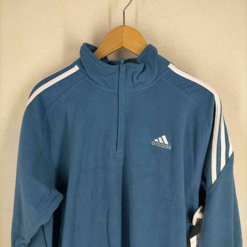 アディダス adidas 00S パフォーマンスロゴ刺しゅう ハーフジップフリース 裾ドローコード メンズ JPN:0