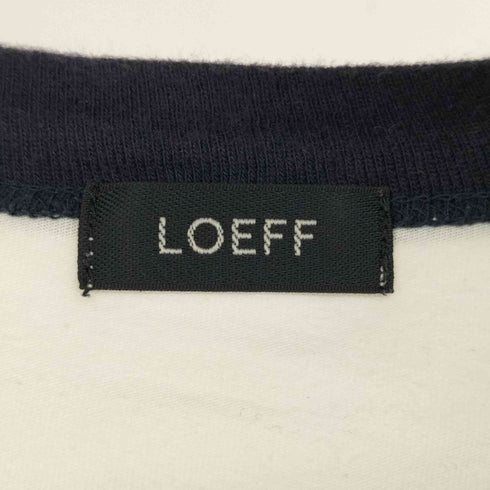 ロエフ LOEFF コットン リンガー Tシャツ レディース FREE
