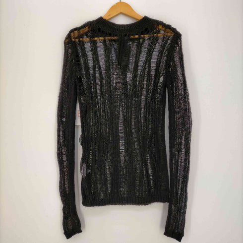 voltage control filter Openwork Mohair Knit Top / Black レディース FREE