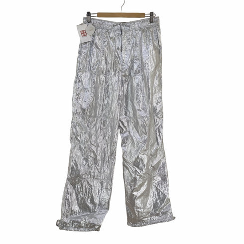 ザラ ZARA METALLIC PARACHUTE PANTS レディース M