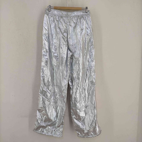 ザラ ZARA METALLIC PARACHUTE PANTS レディース M