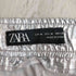 ザラ ZARA METALLIC PARACHUTE PANTS レディース M