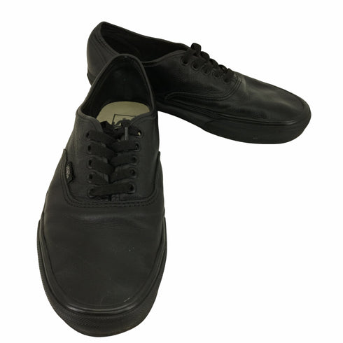 バンズ VANS AUTHENTIC オーセンティック VN000JRAL3B (LEA)BLK/BLK メンズ JPN:27.5