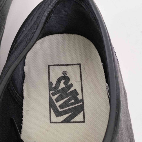 バンズ VANS AUTHENTIC オーセンティック VN000JRAL3B (LEA)BLK/BLK メンズ JPN:27.5