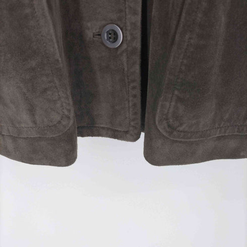 SLITZ ピッグレザー スウェード シャツ ジャケット レディース JPN:40