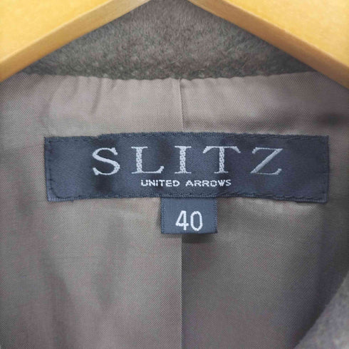 SLITZ ピッグレザー スウェード シャツ ジャケット レディース JPN:40