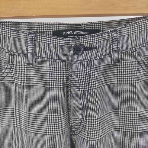 ジュンヤワタナベコムデギャルソン JUNYA WATANABE COMME des GARCONS AD2003 04SS 千鳥格子 フレア スラックスパンツ ローライズ レディース JPN:M