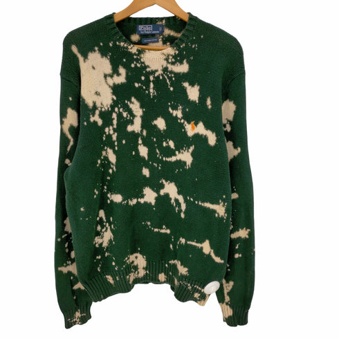 ポロラルフローレン POLO RALPH LAUREN ブリーチ加工 コットンニット メンズ import:XL