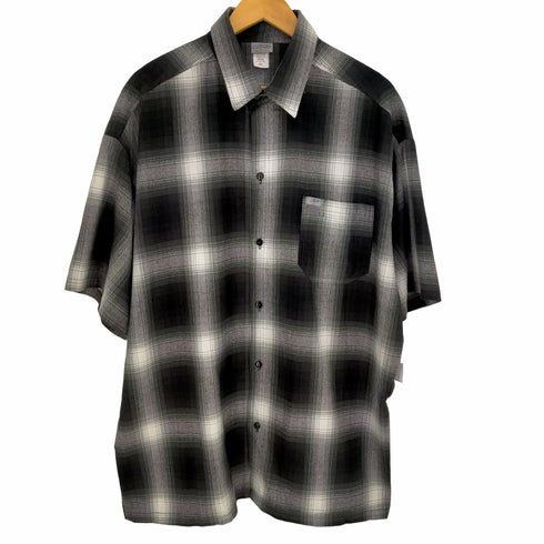 キャルトップ CALTOP USA製 オンブレチェック半袖シャツ メンズ 2XL