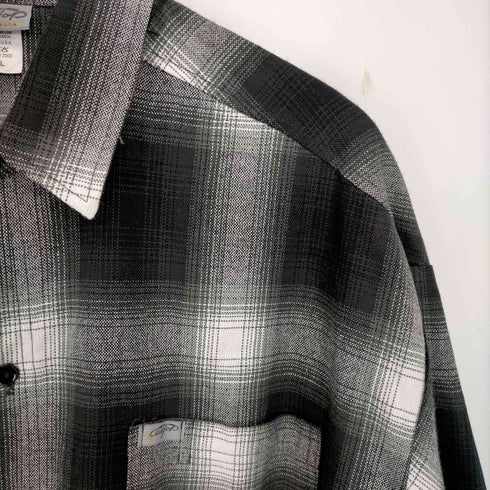 キャルトップ CALTOP USA製 オンブレチェック半袖シャツ メンズ 2XL