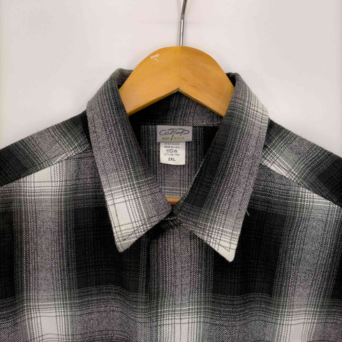 キャルトップ CALTOP USA製 オンブレチェック半袖シャツ メンズ 2XL