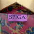 スピガ SPIGA 総柄ハイネックバンドカラーシャツ レディース M-L