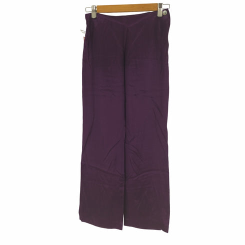 ズッカ ZUCCa サテン ストレート パンツ レディース JPN:M