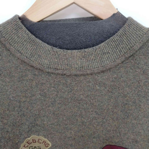 アイスバーグ ICEBERG イタリア製フロント刺繍 デザインニット メンズ JPN:L