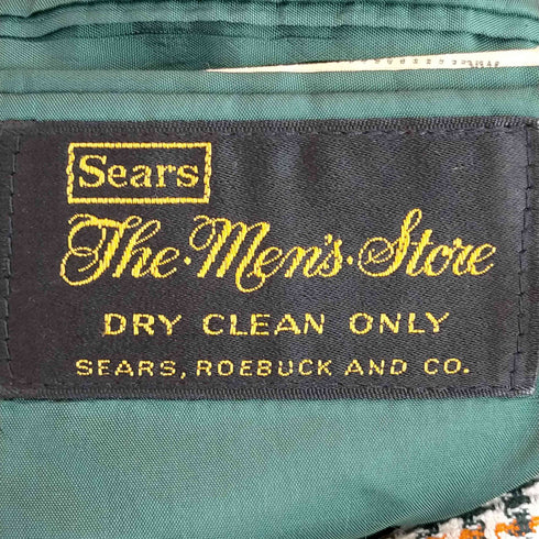 シアーズ Sears チェック2Bテーラードジャケット メンズ 40