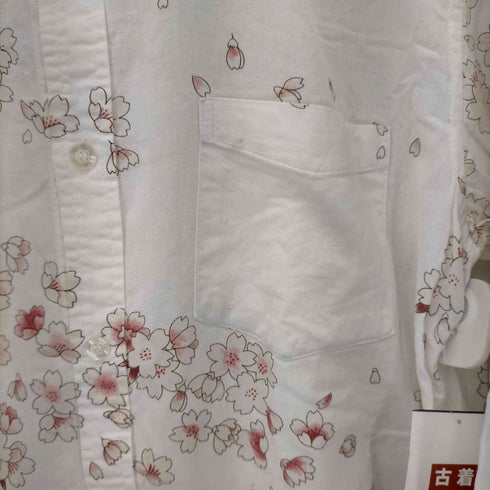 japanese classic script 花旅楽団 桜吹雪プリント L/S シャツ メンズ JPN:M
