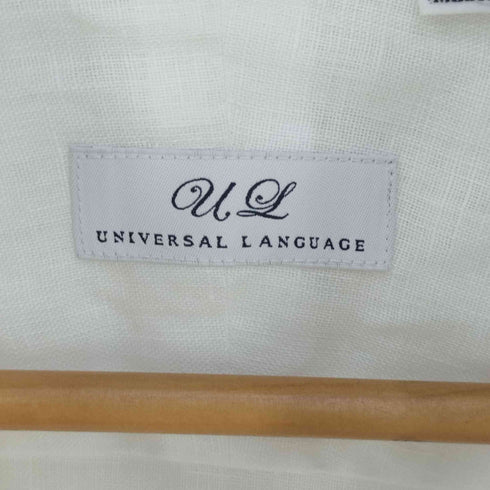 ユニバーサルランゲージ UNIVERSAL LANGUAGE ワイドカラー リネンシャツ メンズ JPN:M