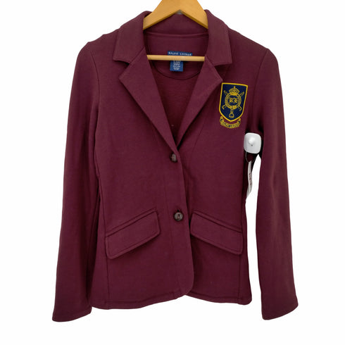 ラルフローレン RALPH LAUREN スウェット地 クルミボタン 2B テーラードジャケット レディース JPN:S