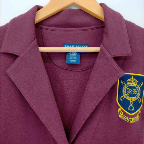 ラルフローレン RALPH LAUREN スウェット地 クルミボタン 2B テーラードジャケット レディース JPN:S