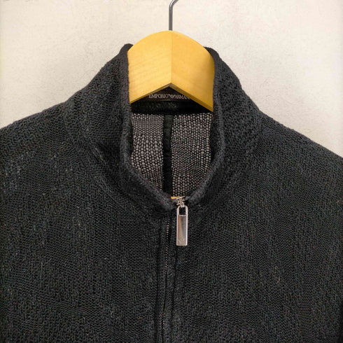 エンポリオアルマーニ EMPORIO ARMANI ジャガード織ニットジップアップジャケット メンズ JPN:48
