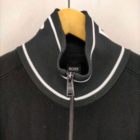ヒューゴボス HUGO BOSS スタンドカラーニットジップアップブルゾン メンズ JPN:L