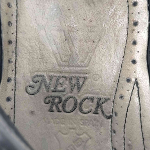 ニューロック NEW ROCK 厚底 レザースニーカー メンズ EUR:42