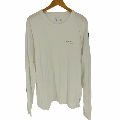 サルベージパブリック SALVAGE PUBLIC USA製 袖プリントカットソー メンズ import:L