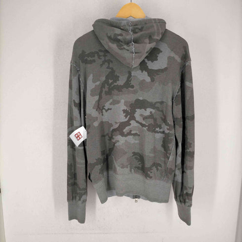 ドルチェアンドガッバーナ DOLCE&GABBANA インサイドアウトデザインカモ柄ジップアップパーカー メンズ JPN:48