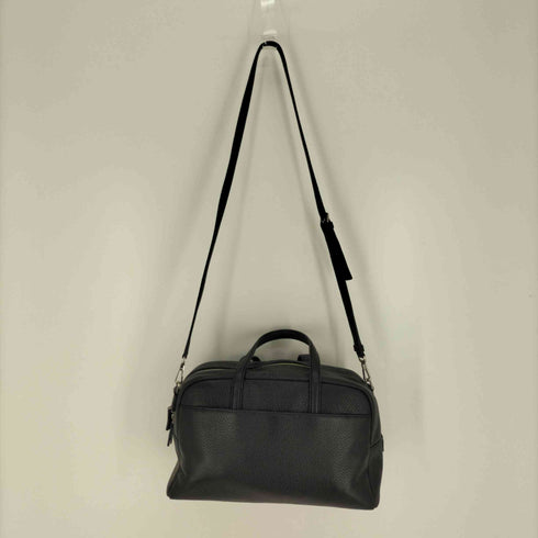 アニエスベーボヤージュ agnes b. VOYAGE エンボス ロゴ ボストン バッグ 2WAY COW LEATHER 牛革 レディース FREE