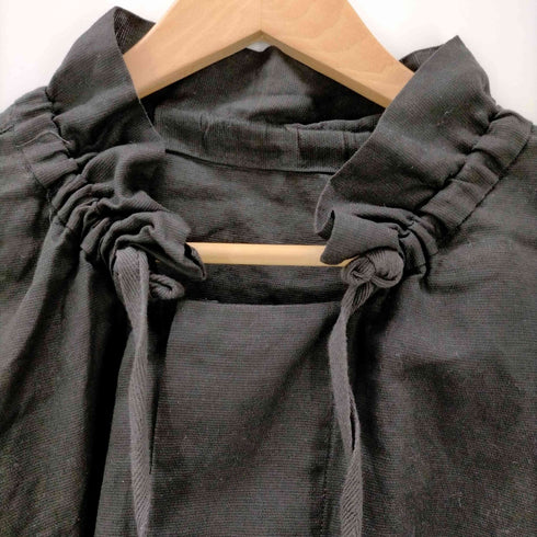 マカフィー MACPHEE 23SS コットンリネンパナマクロス ネックギャザージャケット レディース JPN:36