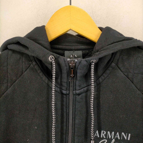 アルマーニエクスチェンジ ARMANI EXCHANGE キルティングカンガルーポケットジップアップパーカー メンズ JPN:M