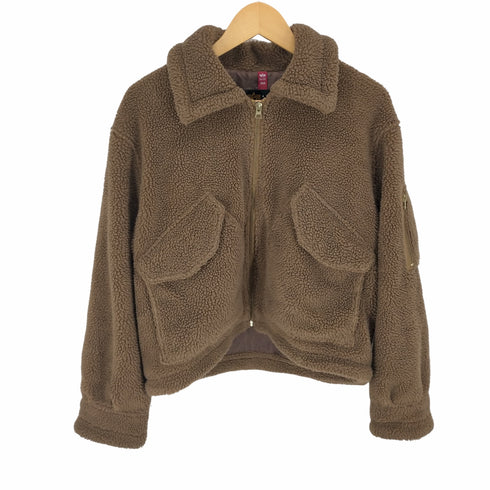 アルファインダストリーズ ALPHA INDUSTRIES マルチポケット ボアジャケット レディース import:M