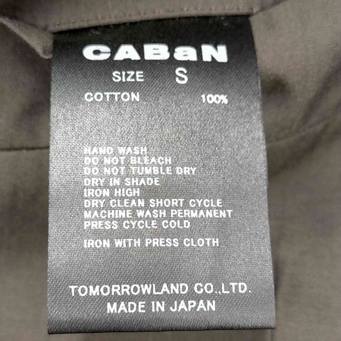 キャバン CABaN 21SS コットンシャンブレー ダブルブレストジャケット レディース import:S
