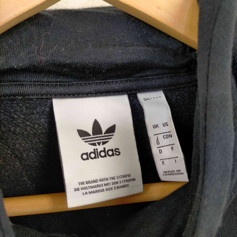 アディダス adidas トレフォイルロゴ刺繍 裏起毛 アウトラインパーカー メンズ