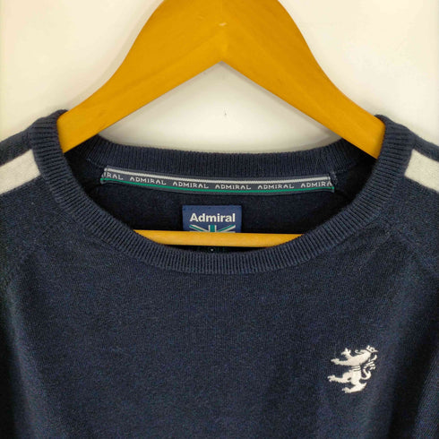 アドミネラルゴルフ Admiral GOLF 刺繍ロゴ クルーネックラインニット メンズ LL