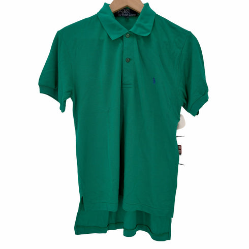 ポロバイラルフローレン Polo by RALPH LAUREN スモールポニー ロゴ刺繍ポロシャツ レディース import:M