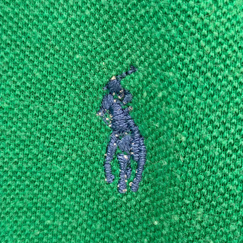 ポロバイラルフローレン Polo by RALPH LAUREN スモールポニー ロゴ刺繍ポロシャツ レディース import:M