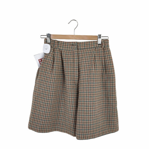 千鳥格子 2タックチェックショートパンツ レディース