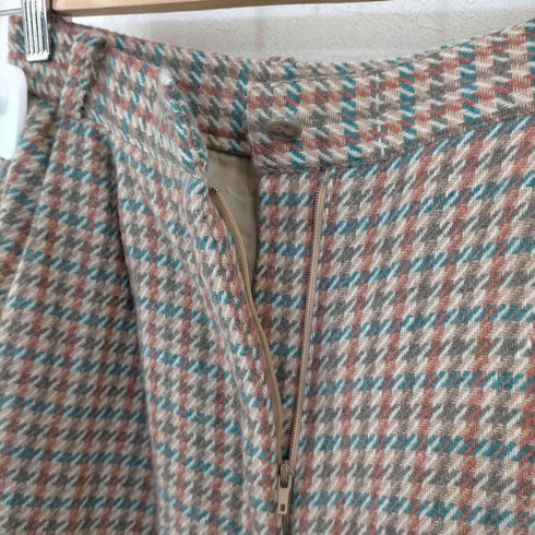 千鳥格子 2タックチェックショートパンツ レディース