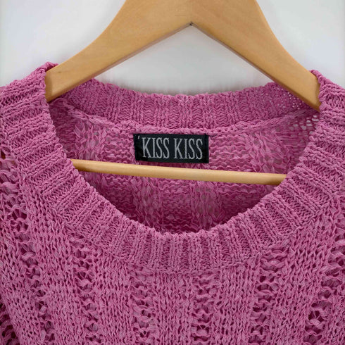 kisskiss ローゲージクロップドニット レディース