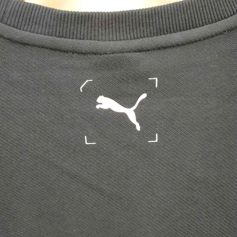 プーマ PUMA 短丈デザインクルーネックトレーナー レディース L