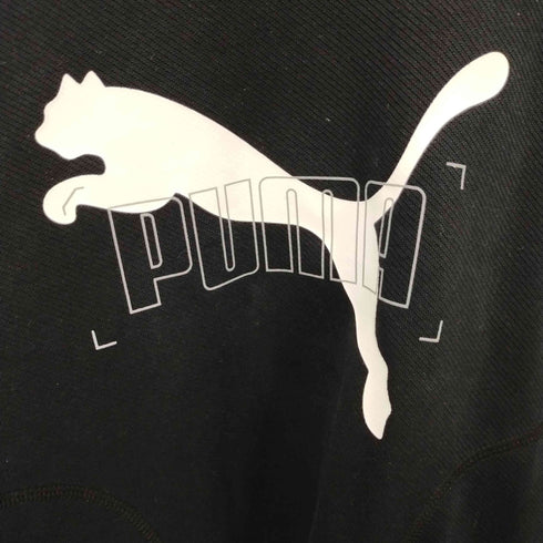 プーマ PUMA 短丈デザインクルーネックトレーナー レディース L