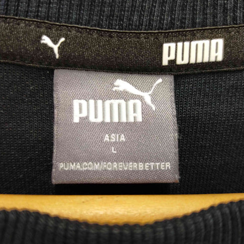 プーマ PUMA 短丈デザインクルーネックトレーナー レディース L