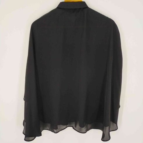 ザラ ZARA ドルマンスリーブ シースルーポンチョシャツ レディース JPN:M