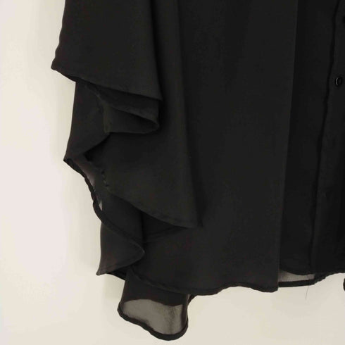 ザラ ZARA ドルマンスリーブ シースルーポンチョシャツ レディース JPN:M