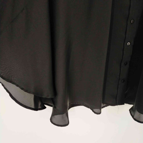 ザラ ZARA ドルマンスリーブ シースルーポンチョシャツ レディース JPN:M