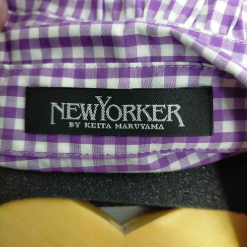ニューヨーカー NEWYORKER S/Sギンガムチェックシャツ ワンポイント レディース JPN:11号