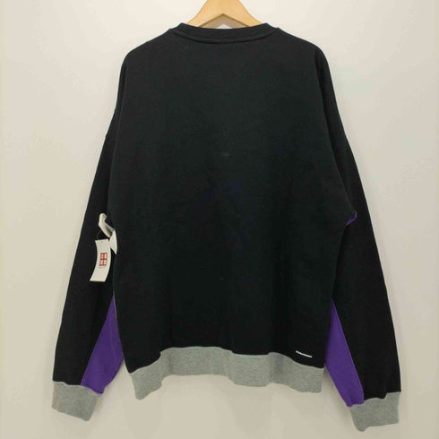 エフシーレアルブリストル / エフシーアールビー F.C.Real Bristol/ F.C.R.B. 2023AW BIG LOGO PANELED CREWNECK SWEAT メンズ JPN:L